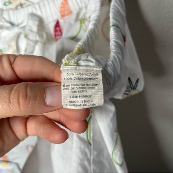 Printfresh Embroidered Fruit Short Sleeve Button Down & Shorts Pajama Set - Picture 13 of 16